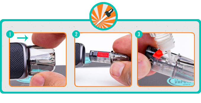 Remplissage du dotPod S DOTMOD
